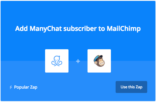 Zapier ManyChats and Mailchimp