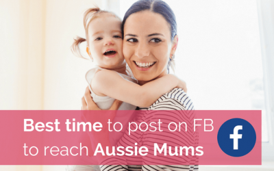 Best time to post on Facebook to reach Aussie Mums